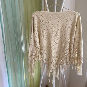 Delicate Boho Vintage Poncho
